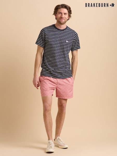 Brakeburn Blue Stripe Flag T-Shirt (F90295) | £30