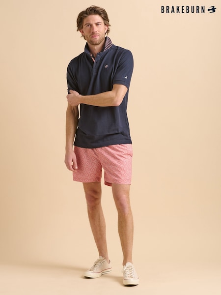 Brakeburn Pink Seascape Swim Shorts (F90525) | £45