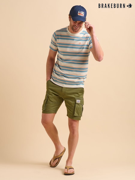 Brakeburn Green Cargo Shorts (F90539) | £50