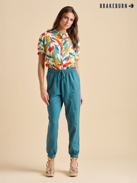 Brakeburn Blue Cuffed Hem Trousers (F90602) | £70