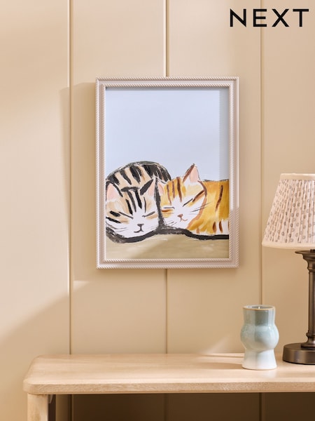 Cats Painterly Animal Framed Wall Art (F90634) | £20