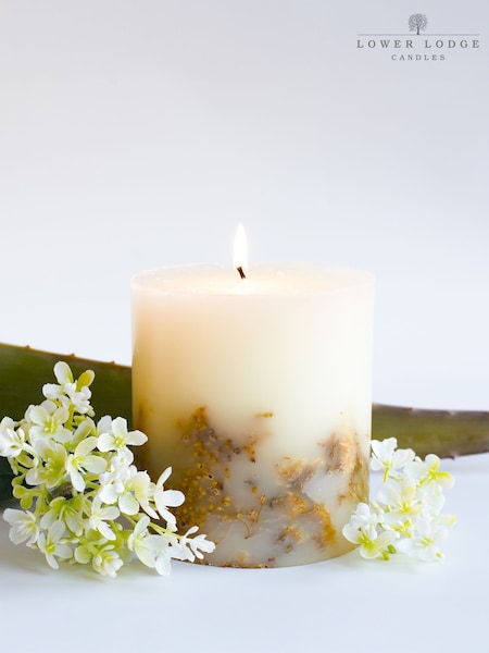 Lower Lodge Candles Oak Hills Cashmere Botanical 1 Wick Candle (F90681) | £25