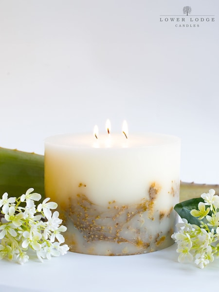 Lower Lodge Candles Oak Hills Cashmere Botanical 3 Wick Candle (F90684) | £32