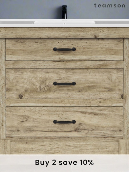 Teamson Home Light Oak Donovan Vanity with White Sink and 2 Drawers (F90700) | £400