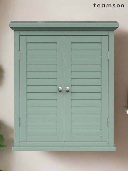 Teamson Home Sage Green Glancy Two Shutter Doors Removable Wooden Wall Cabinet (F90704) | £70