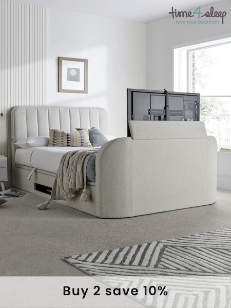 Time 4 Sleep Shell Aspen Side Lift Ottoman Storage TV Bed (F90889) | £1,500 - £1,600