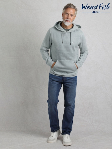 Weird Fish Grey Hugo Branded Premium Pop Over Hoodie (F90983) | £65