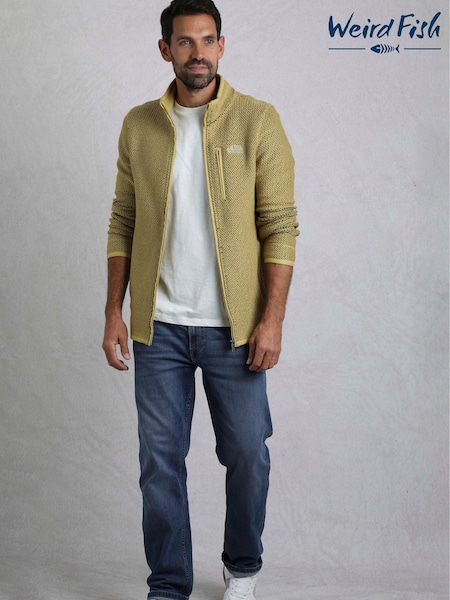 Weird Fish Green Transom Eco Full Zip Macaroni Jacket (F90986) | £75