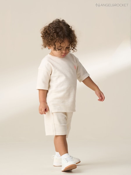 Angel & Rocket Natural Mini Arthur Textured Slub Set (F91054) | £24 - £26