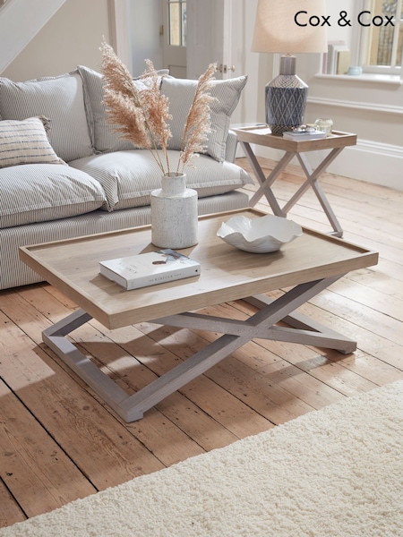 Cox & Cox Natural Lien Coffee Table (F91174) | £525