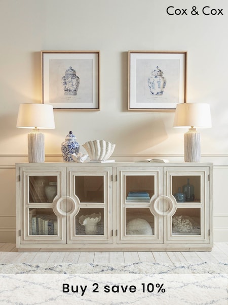 Cox & Cox White Washed Rayen Sideboard (F91175) | £1,425