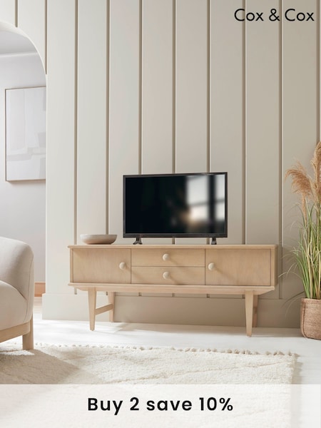 Cox & Cox Natural Katara Media Unit (F91181) | £1,125