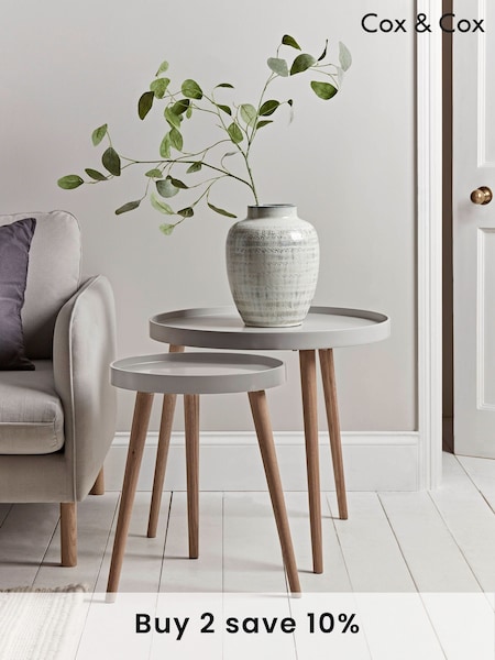 Cox & Cox Grey Large Mila Side Table (F91185) | £175