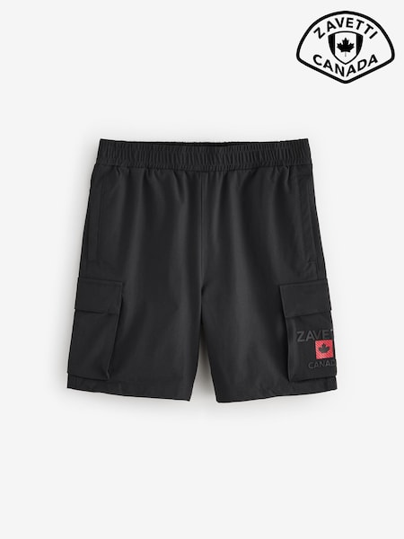 Zavetti Canada Junior Matera Woven Cargo Black Shorts (F91328) | £38