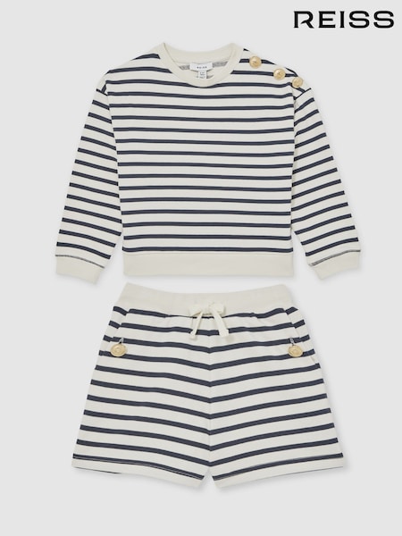 Reiss Navy/Ivory Daya Top (F91394) | £75