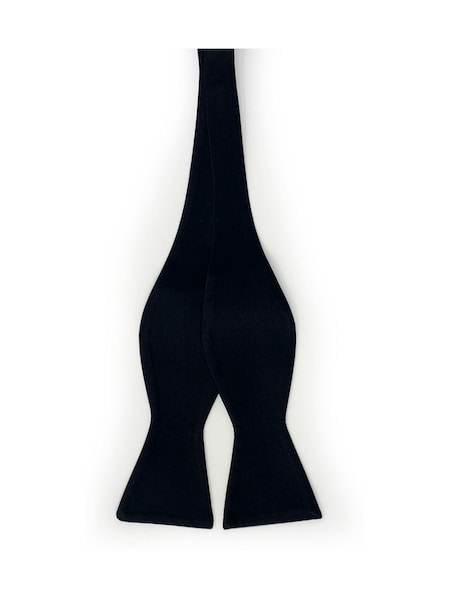 The Savile Row Company Black Self Bow Tie (F91399) | £27.50