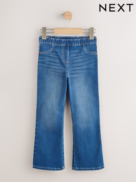 Mid Blue Pullon Flare Jeans (3-16yrs) (F91443) | £14 - £19