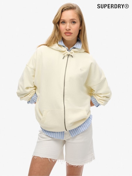 Superdry White Studios Zip Hoodie (F91539) | £55