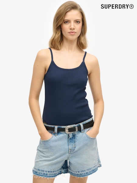 Superdry Black Athletic Essentials Scoop Neck Vest (F91558) | £17