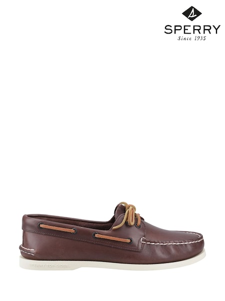Sperry Authentic 2 Eye Boat Brown Shoes (F91626) | £100