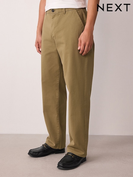 Sand Relaxed Fit Stretch Chinos Trousers (F91774) | £24