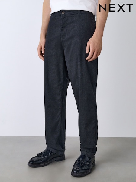 Charcoal Grey Cotton Rich Trousers (F91834) | £32