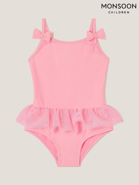 Monsoon Pink Baby Ruffle Skirt Swimsuit (F91920) | £18 - £22