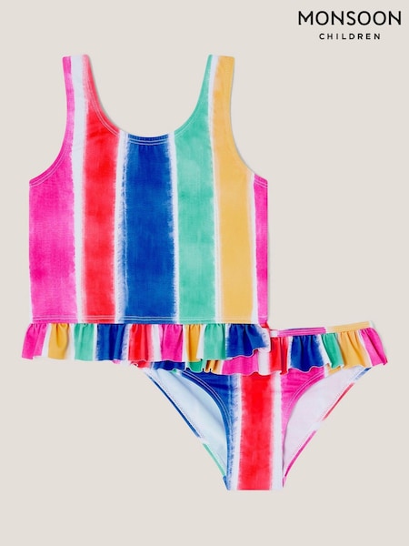 Monsoon Pink Stripe Fill Tankini Set (F91921) | £18 - £22