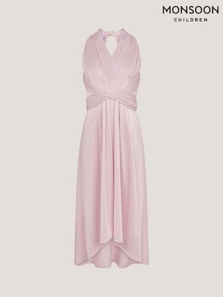 Monsoon Pink Monsoon Tia Twist Prom Dress (F91933) | £58 - £63