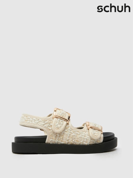 Schuh Natural Tabs Raffia Sandals (F92013) | £32