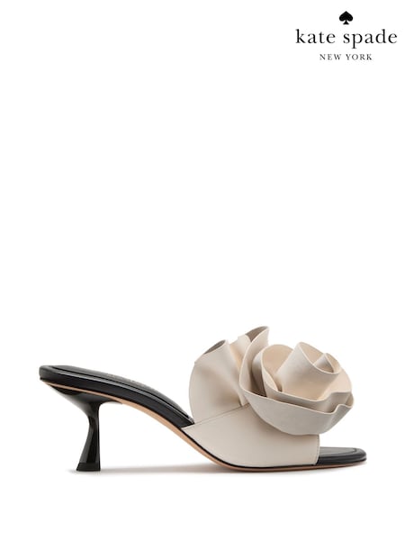kate spade new york Flourish Heeled Cream  Sandals (F92096) | £295