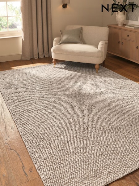 Natural Bobble Effect Rug (F92126) | £340