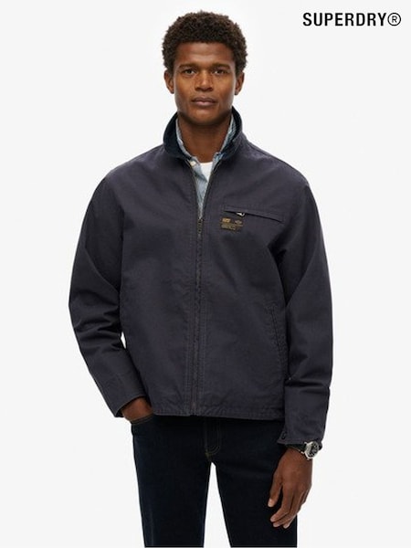 Superdry Blue Corduroy Collar Ranch Jacket (F92275) | £85
