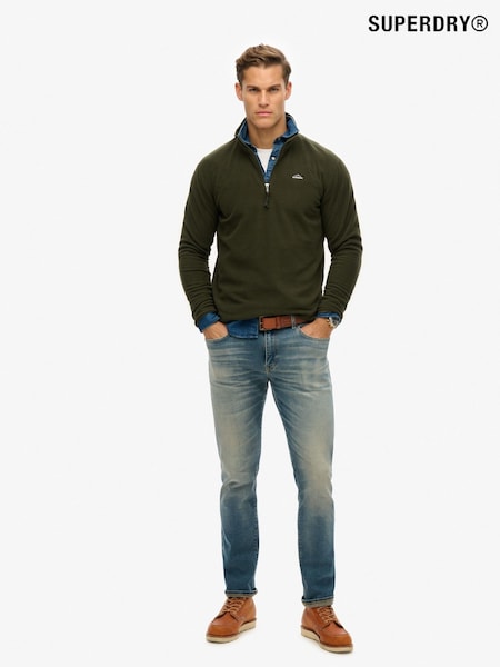 Superdry Green Polar Half Zip Fleece (F92279) | £50
