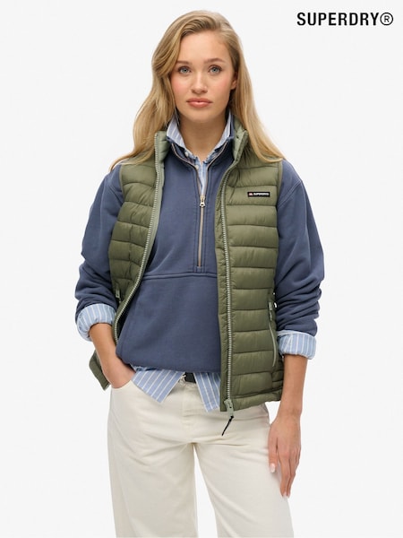 Superdry Green Fuji Lite Padded Gilet (F92298) | £75