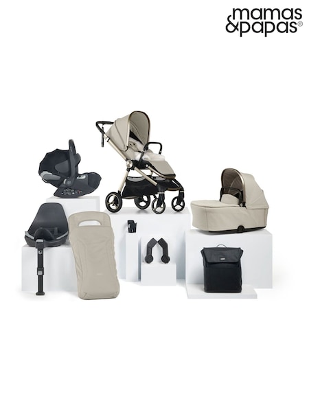 Mamas & Papas Shell Vardo 9 Piece Complete Cloud Travel Bundle (F92362) | £1,149