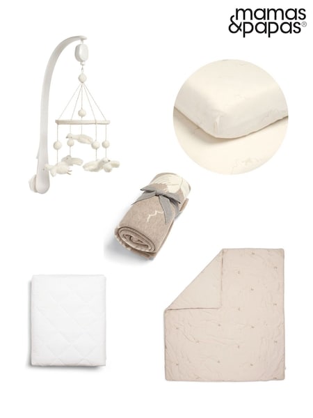 Mamas & Papas Cream Welcome To The World 5 Piece Nursery Bundle Duckling (F92401) | £184