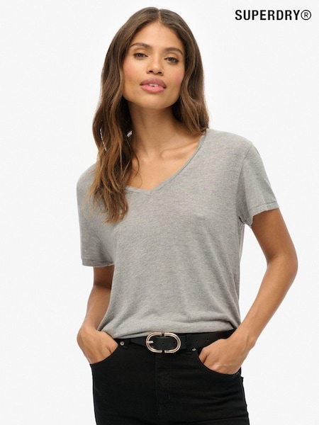 Superdry Grey Studios Slub T-Shirt (F92447) | £20