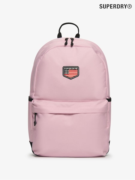 Superdry Pink Classic Patch Montana Backpack (F92479) | £40