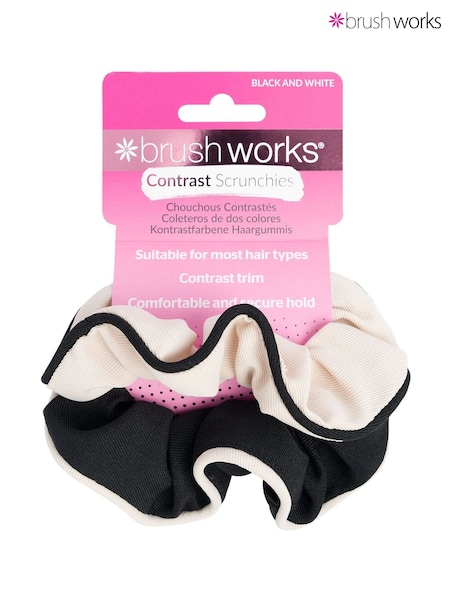 Brush Works Contrast Hair Scrunchies 2 Pack (F92495) | £7