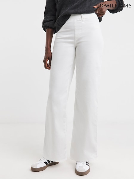 JD Williams White Wide Leg Jeggings (F92516) | £25