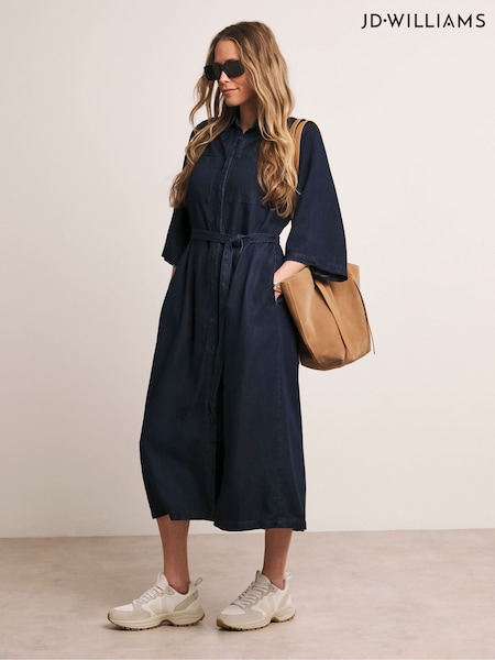 Anthology By JD Williams Blue Denim Shirt Dress (F92522) | £65