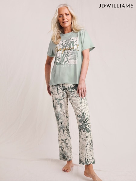 JD Williams Green Pyjamas Set (F92545) | £28