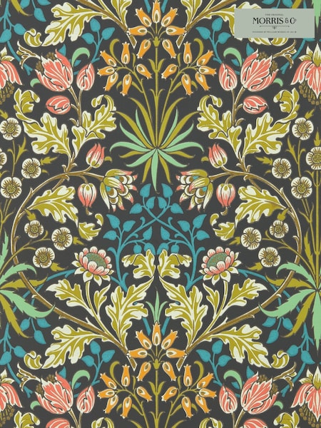 Morris & Co Enchanted Green Hyacinth Bedford Park Wallpaper (F92565) | £132