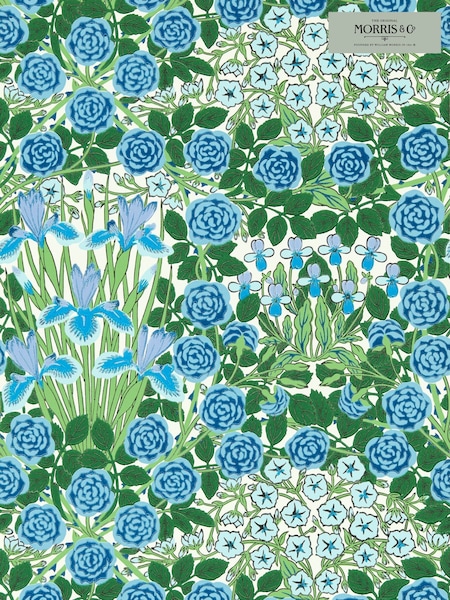 Morris & Co Peacock Opal Campanula Bedford Park Wallpaper (F92566) | £150
