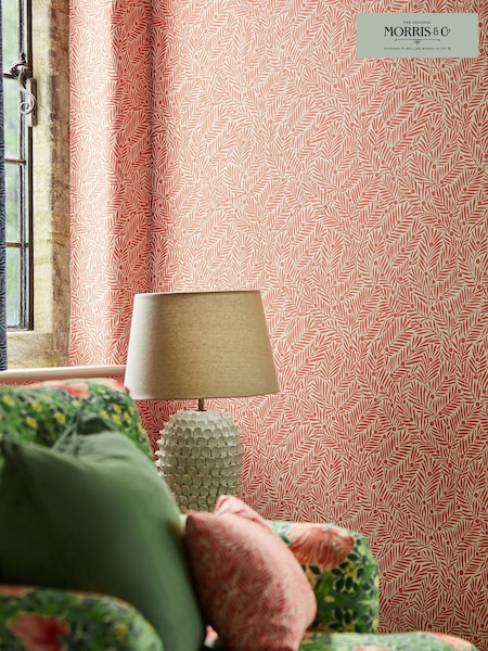 Morris & Co Watermelon Yew & Aril Bedford Park 10m Wallpaper (F92578) | £108