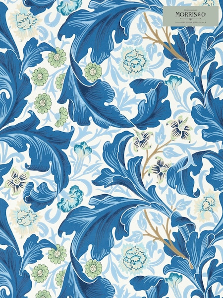 Morris & Co Paradise Blue Leicester Bedford Park Wallpaper (F92597) | £150