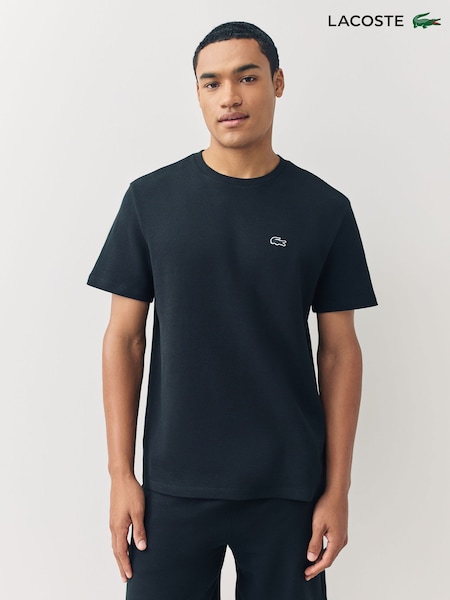 Lacoste Black Waffle Loungewear T-Shirt (F92662) | £39