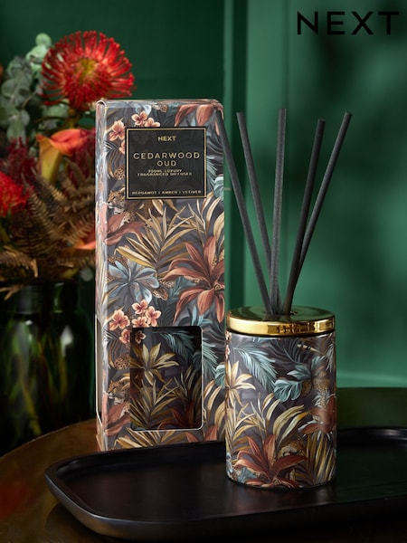 Cedarwood & Oud Animal Print Tiger 200ml Diffuser (F92671) | £24