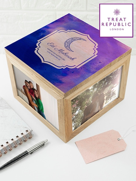 Personalised Eid Mubarak Keepsake Box by Treat Republic (F92780) | £40